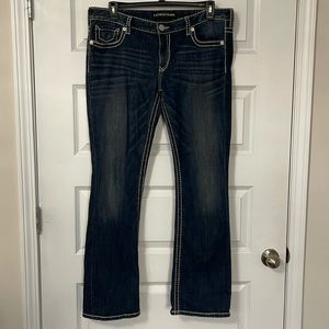 Express Barely Boot Stella Low Rise jeans